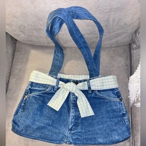 Handmade upcycled denim purse from wrangler western boho PURSE-SALE was $60 p2